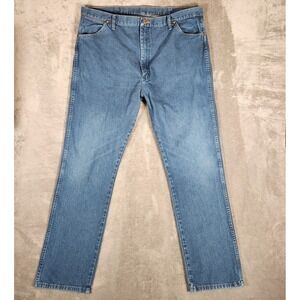 Wrangler Jeans Men's 40X33 (Tag 42X34) Blue Cowboy Cut Original Western 13MWZPW‎
